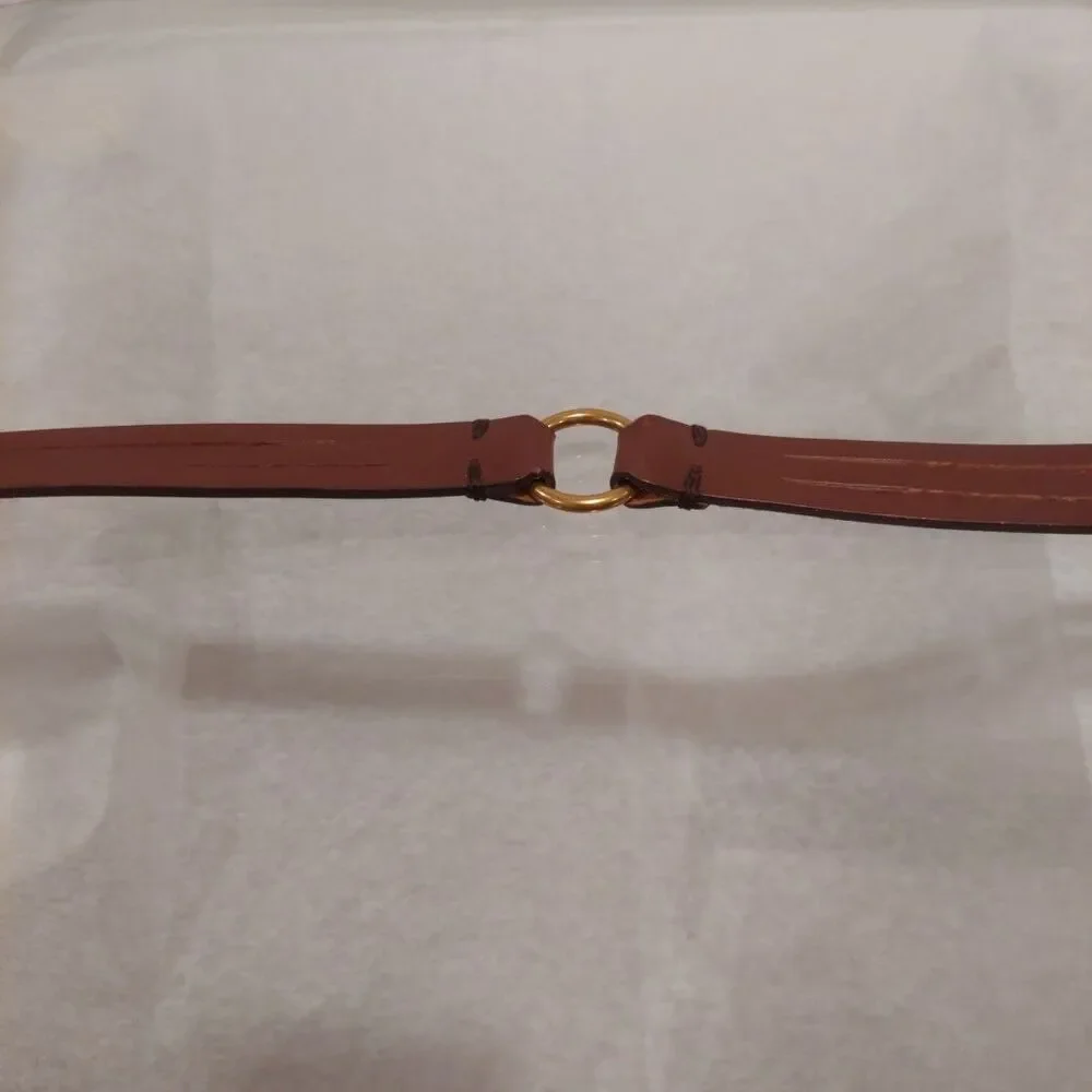 Fossil Brown Split Leather Belt Size Medium Fits 31-37